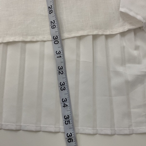 Comfy USA Button Down Top Line Blend Women's Large White - Picture 9 of 11